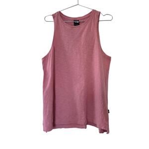 The North Face Peach Sleeveless Tank Top Womens Size L Cotton Casual Outdoor Tee